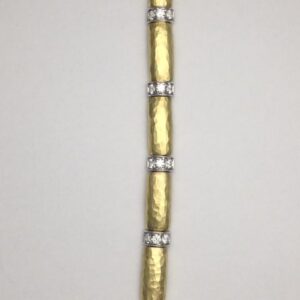 18k yellow gold and diamond bracelet by Vendorafa