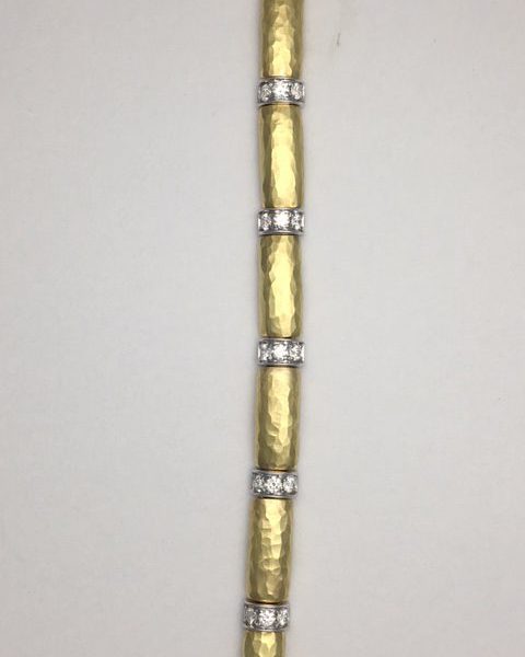 18k yellow gold and diamond bracelet by Vendorafa