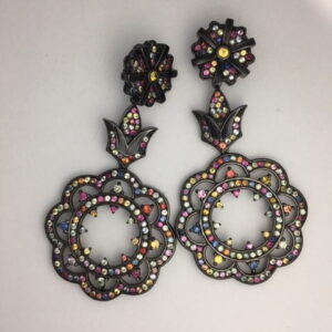 Funky sapphire earrings